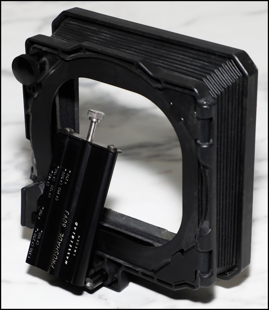 Hasselblad ProShade 6093. Functionally great condition, cosmetically fair.
