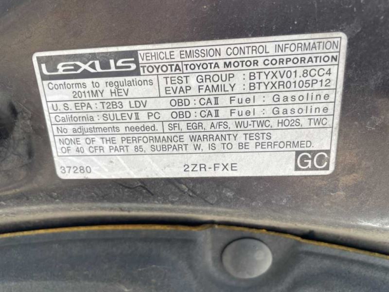 2011 LEXUS CT200H DASH WIRE HARNESS