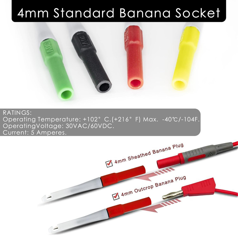 Piercing Clip Test Probe, 0.7Mm Test Probe Pins, Non-Destructive Insulation Wire
