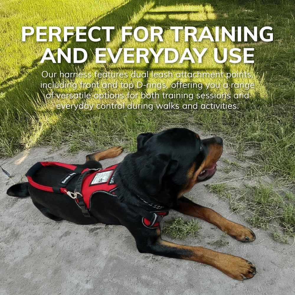 ActiveDogs Service Dog Vest No Pull Harness - Adjustable No Choke Service Dog...
