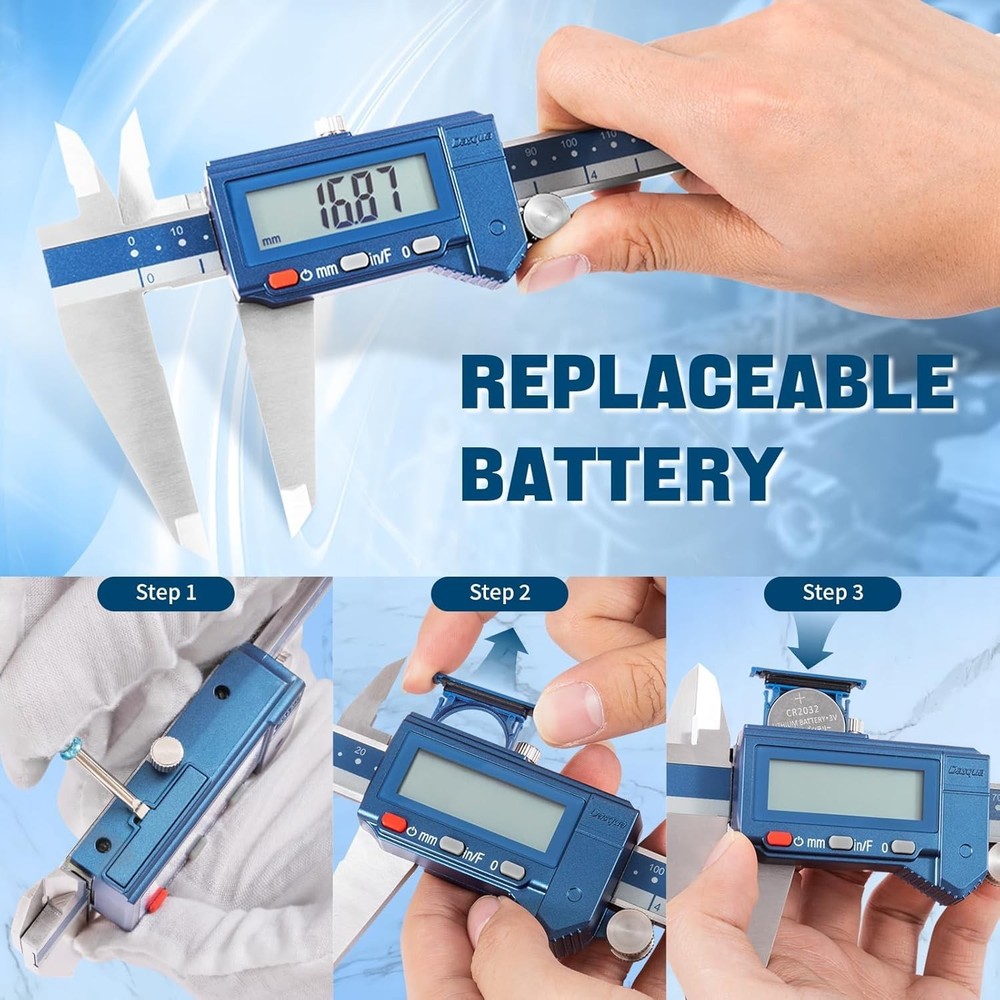 Precision Measuring Tool: 12" Digital Caliper with LCD Display and Storage Case