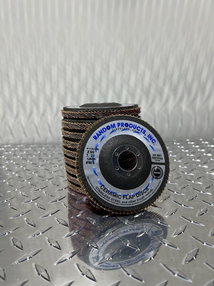 Ceramic Sanding Wheel 60 Grit 4-1/2 x 7/8 (10 pack)