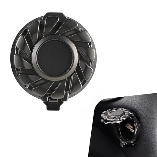 Engine Start Stop Button Cover, Car Starter Button Cover, Luminous 1 PC Black