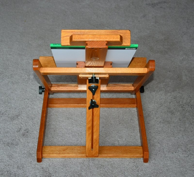 AMERICAN SOLID OAK LARGE TABLETOP EASEL
