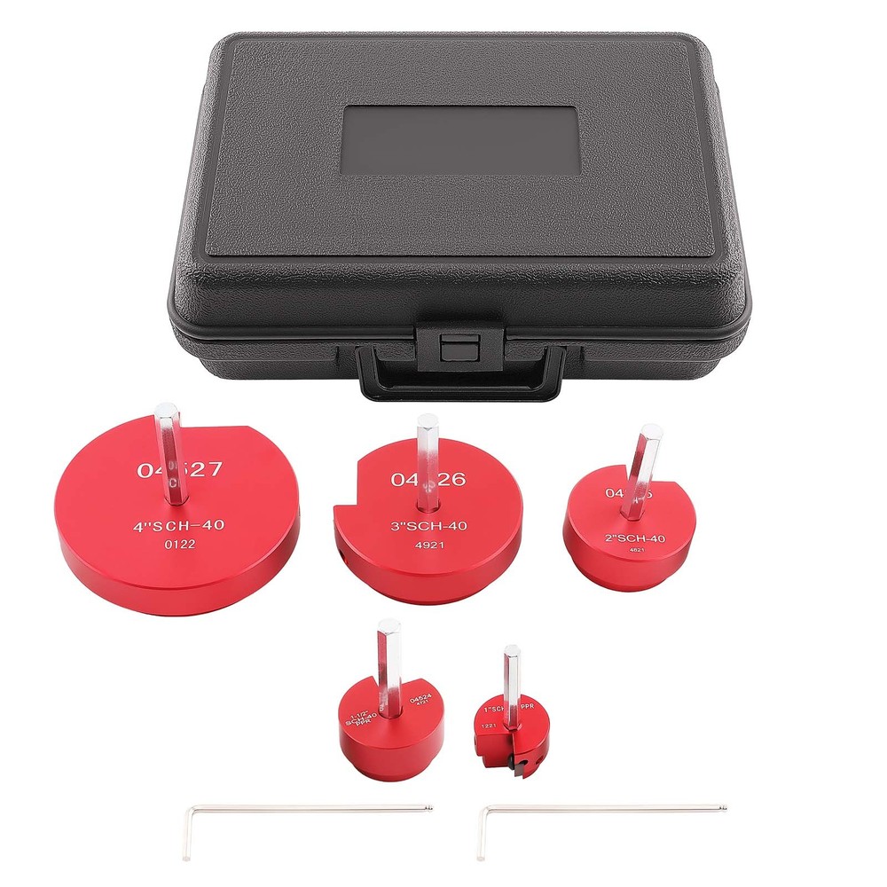 5* PVC Pipe Reamer Kit PVC Fitting Plastic ABS Socket Saver for 1/2" Drills