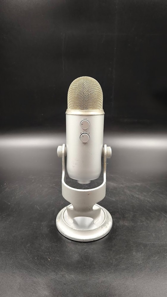 Blue Yeti Microphone Used Working Silver