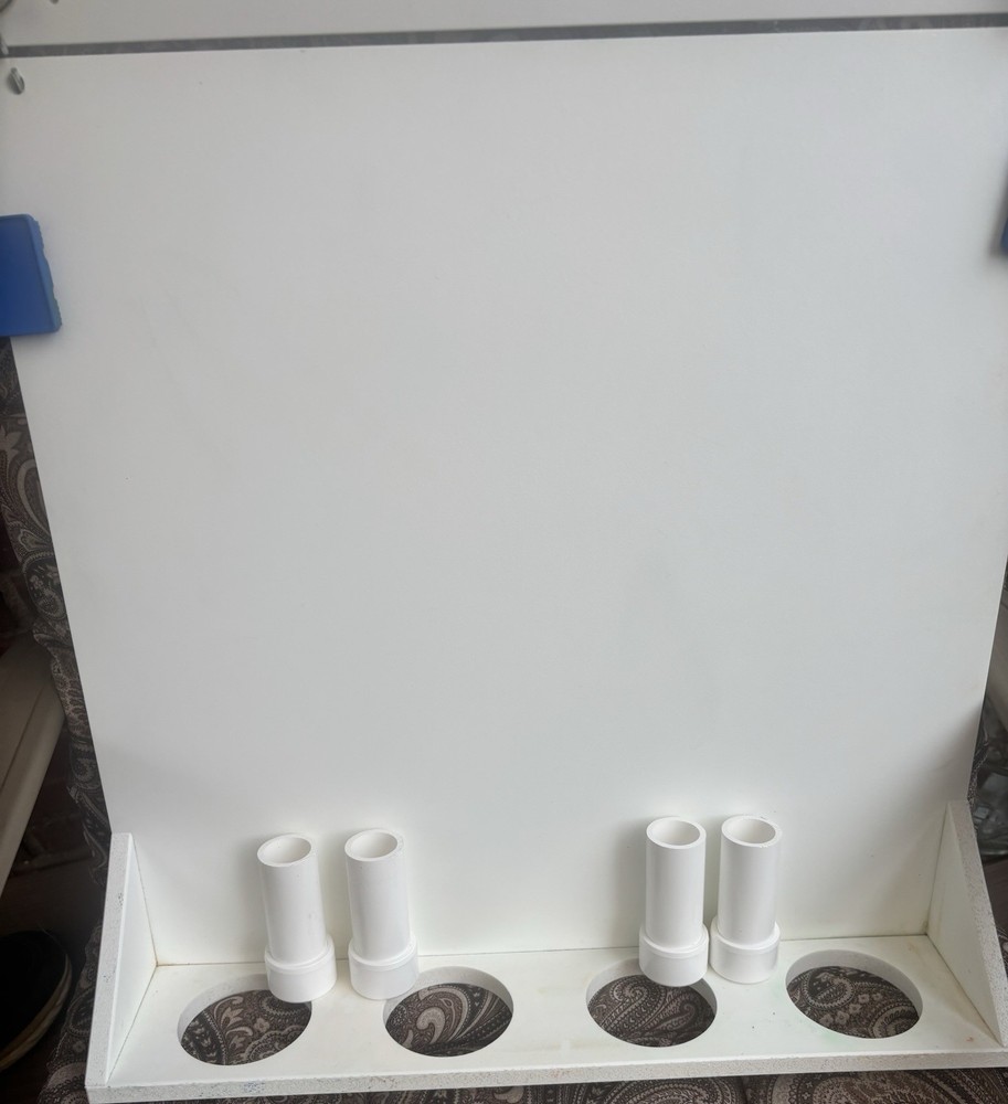 Space Saver Wall Mounted Paint Easel Includes 2 Clips White