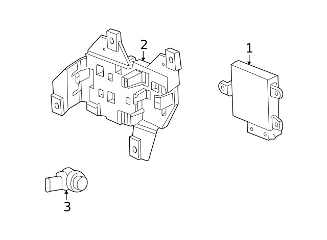 Genuine GM Parking Aid Control Module 22743052