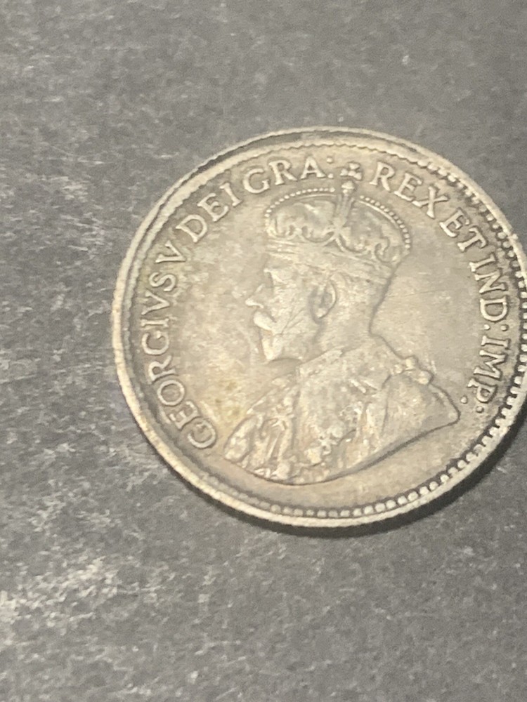 CANADA 1920 Silver Five Cent