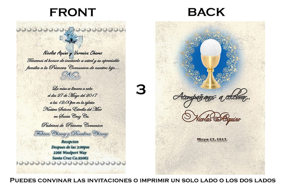 5 PSD Photoshop Templates 5x7 Primera comunion