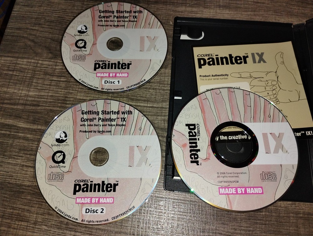 Corel Painter IX.5 PC/Mac CD-ROM 2006 for Windows 2000/XP Power Macintosh 3-disc