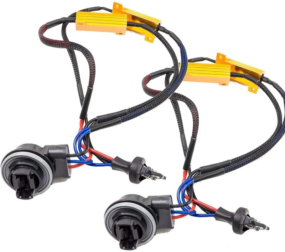 Wire LED Resistor Canceler Error Decoder 3157 S Harness Rear Turn Signal Plug