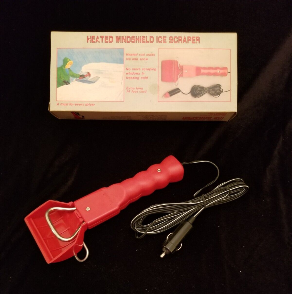 Heated Windshield Ice Scraper Vintage New in Box