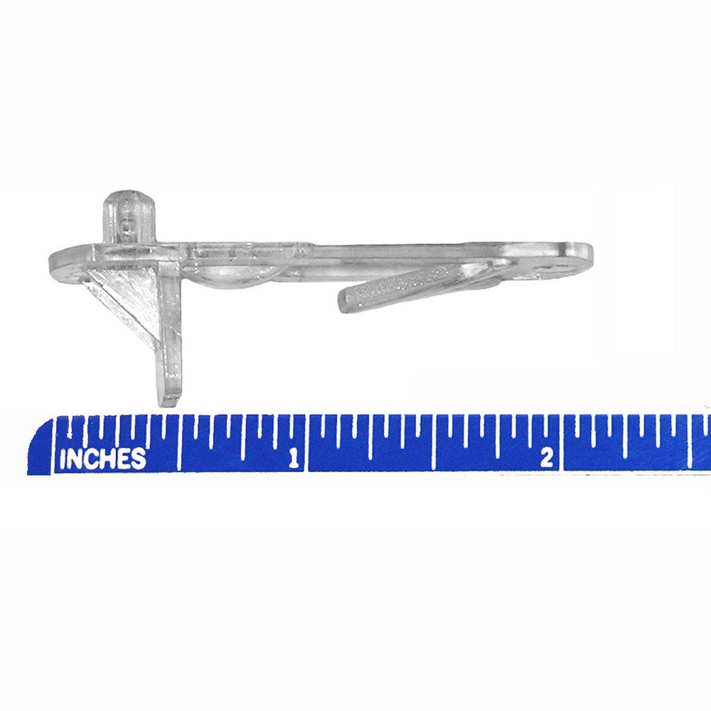 24 Pack Shelf Rest Lockdown Support 5/8" Thick Shelf 5mm diameter Shank Clear