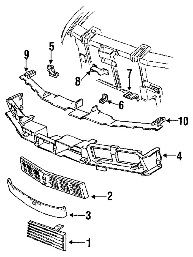Genuine GM Mount Panel Support Bracket 10136404