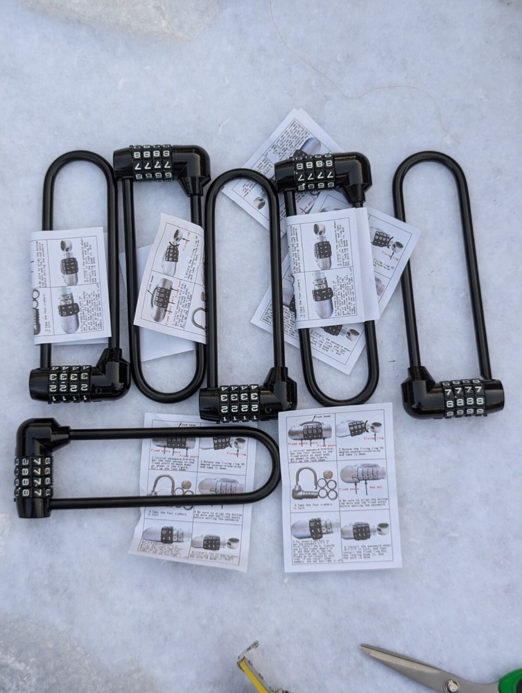 4 Digit Combination Locker (6 pieces) - X003GFMI6B