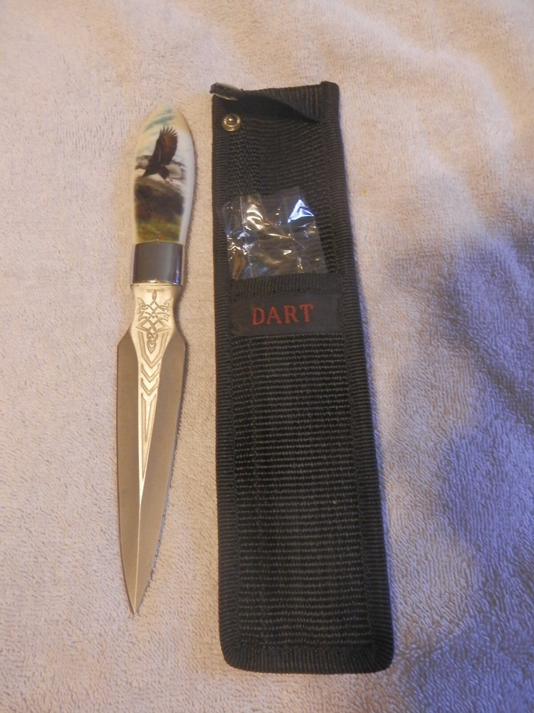 Dart Dagger Eagle On Handle w/Sheath