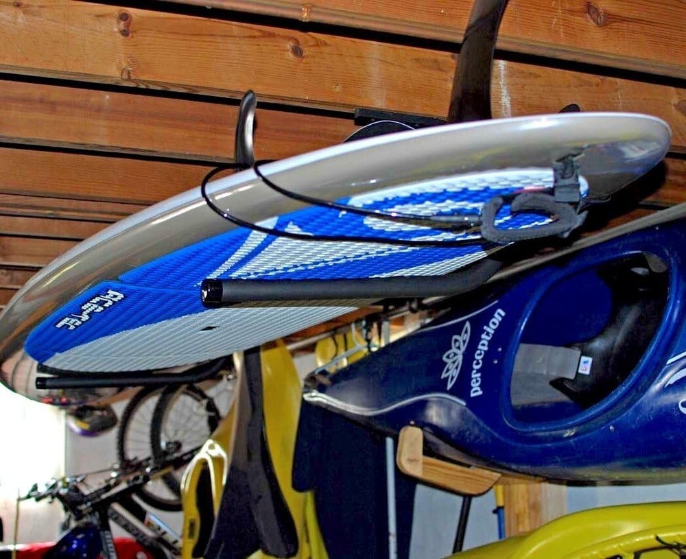 Paddleboard & Surfboard SUP Storage Rack Ceiling & Wall Mount Garage Organizer