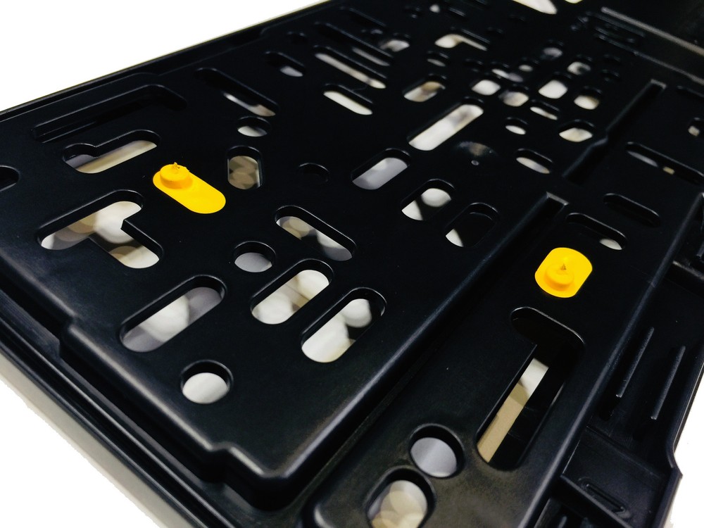 Premium German License Plate Frame - Evolution 3 - Black