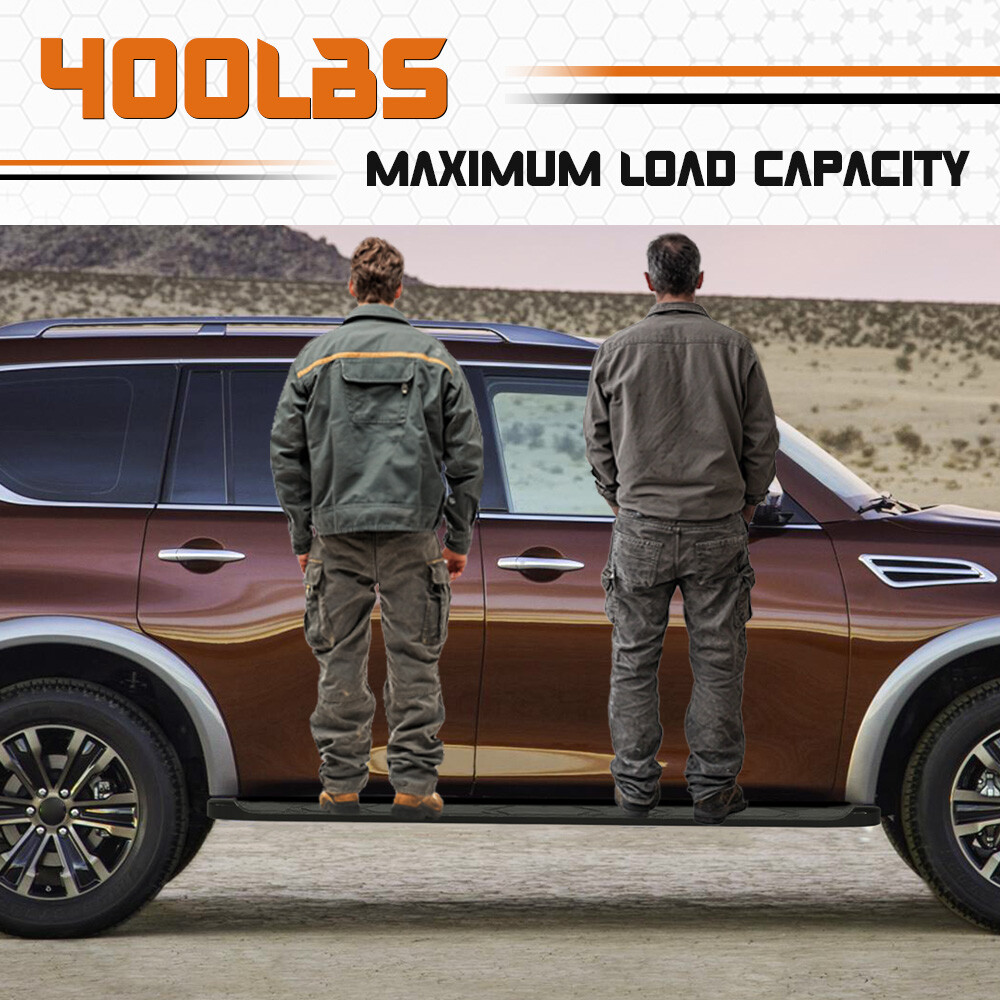 2 PCS Side Step For Nissan Armada Y62 2017-2024 Running Board Nerf Bar Guard