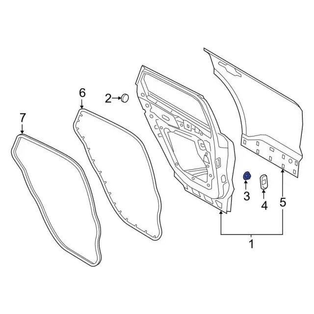 Genuine Ford Engine Cover Nut W520201-S450B