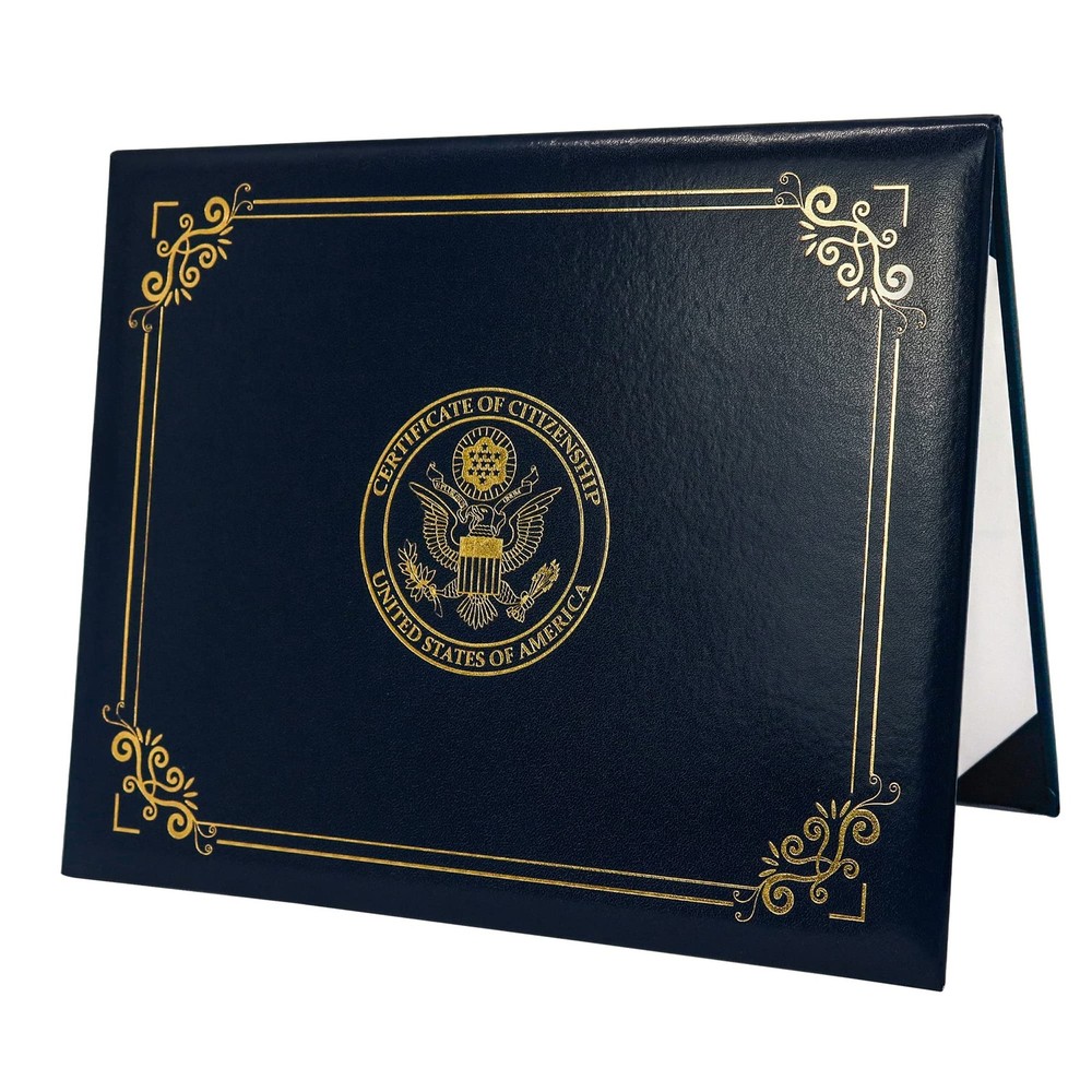 US Citizenship Certificate Holder Naturalization Document Cover Gift