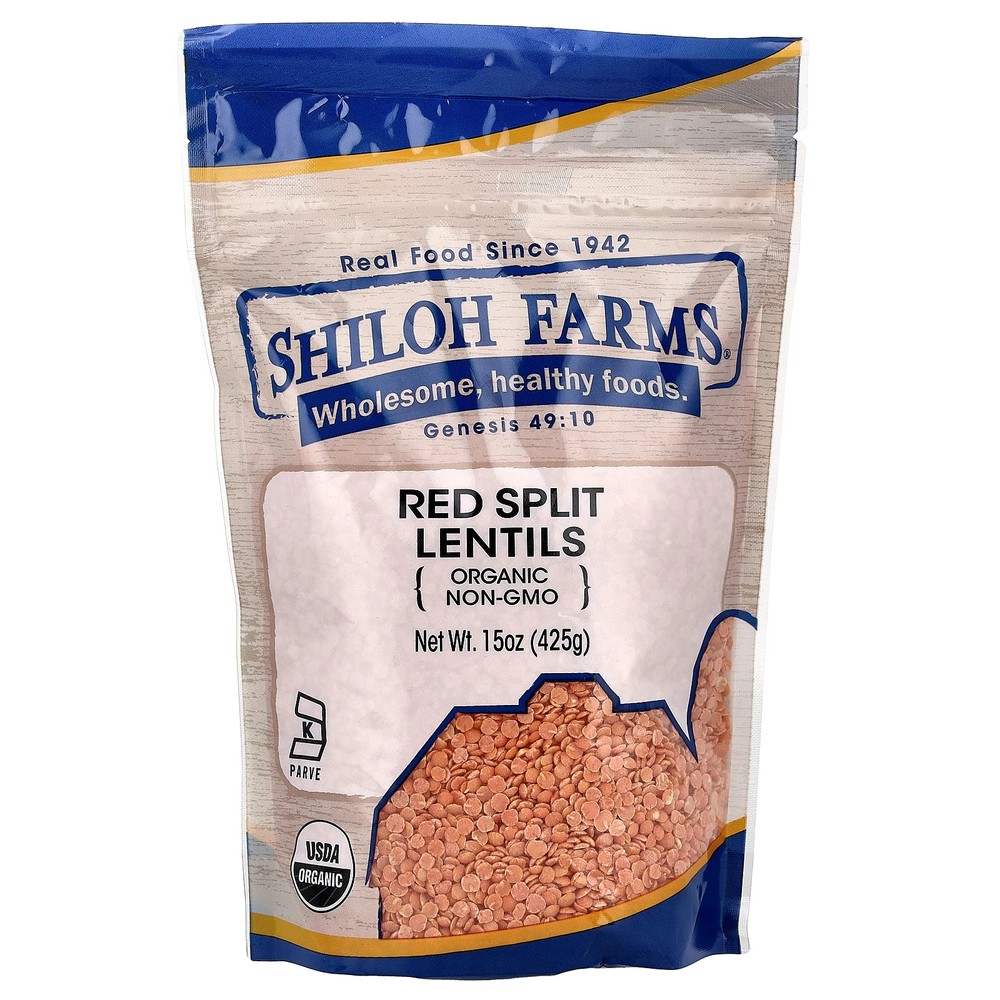 Organic Red Split Lentils, 15 oz (425 g)