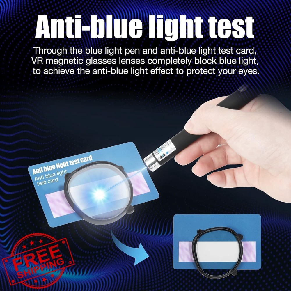 VR Blue Light Glasses for Quest 2/3 Magnetic