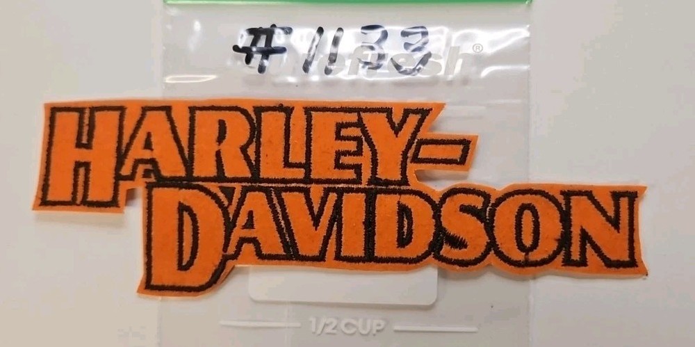 HARLEY-DAVIDSON BLOCK LETTER PATCH BRAND NEW