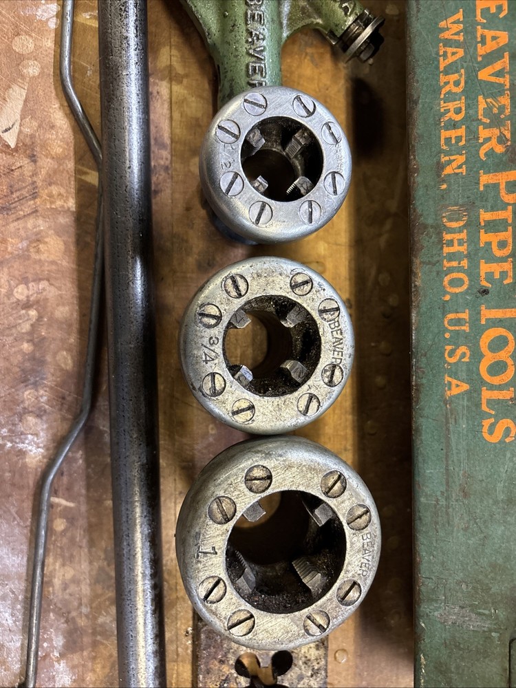 Pipe Dies Beaver Pipe Hand Threader