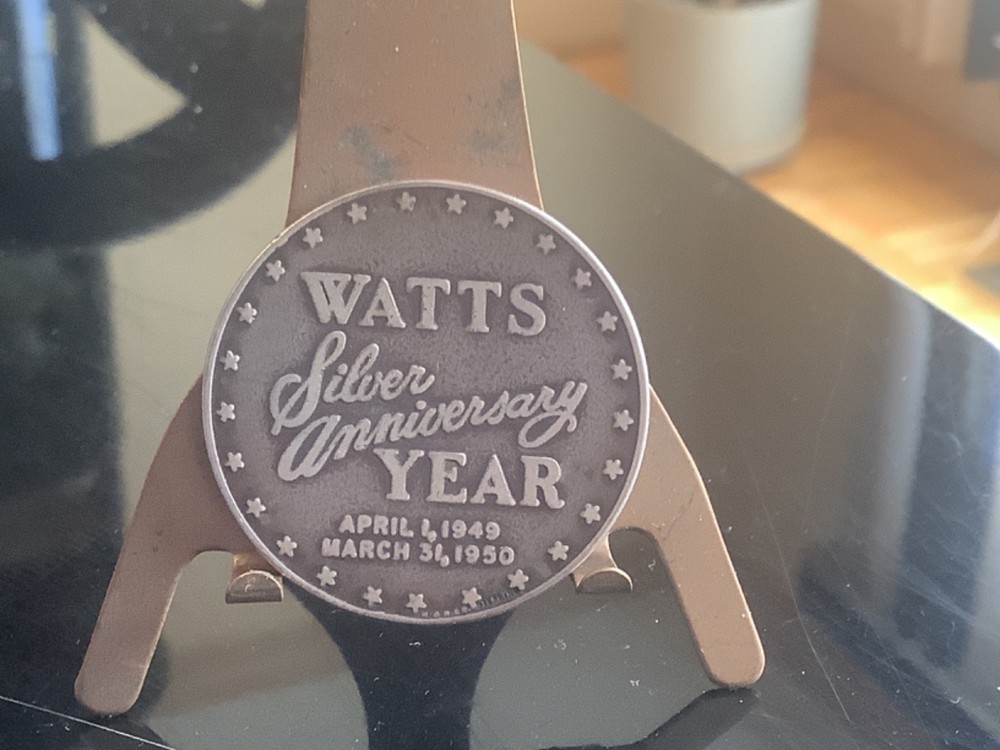 1950 Watts Silver Anniversary Silver Medal 35mm.R-7 .