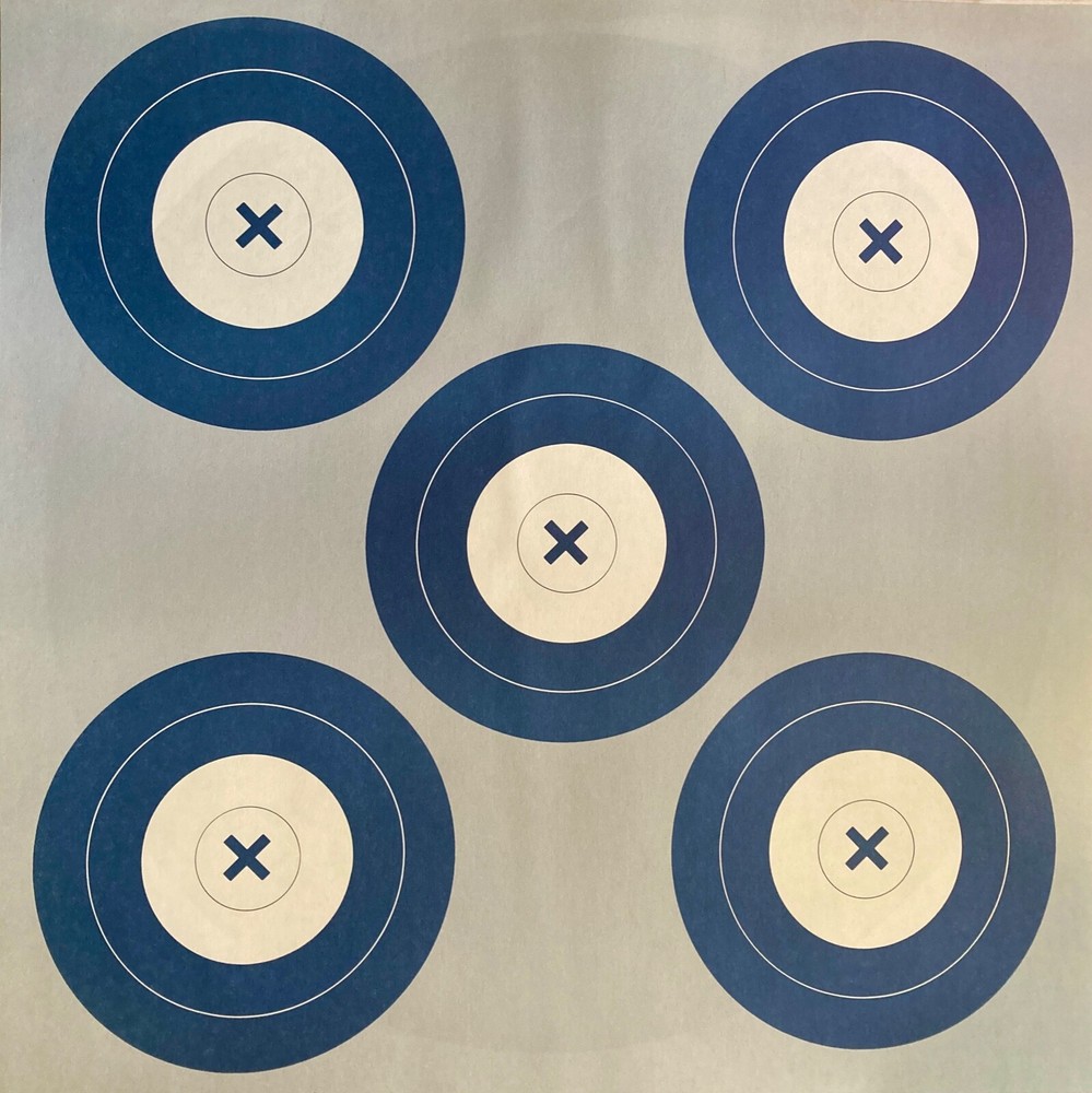 NFAA face double side paper archery targets 10 per pack 17" X 17"