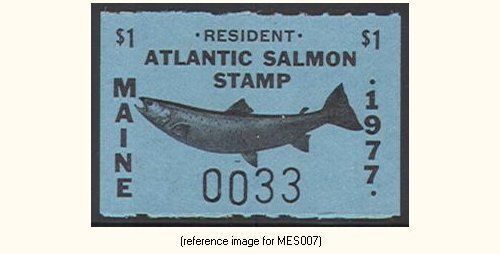 D2K Maine Atlantic Salmon 1977  $1.00 Res