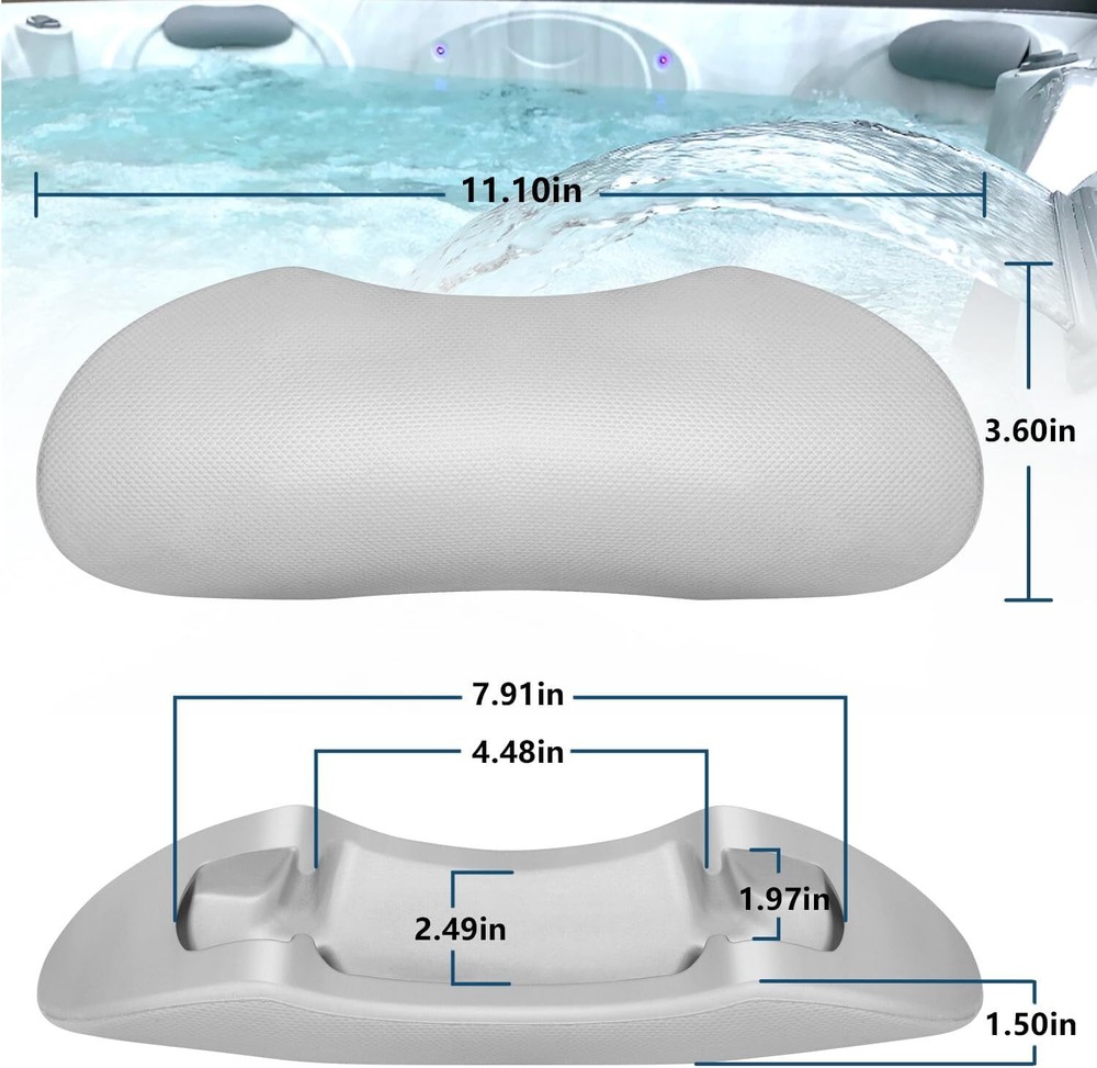Hot Spring/Hot Spot Watkins Grey Pillow - 77444