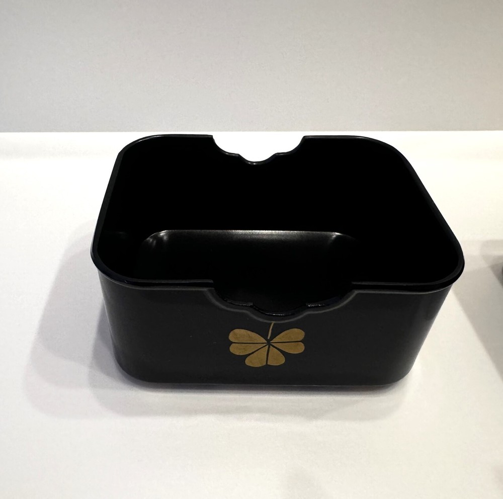 Japanese Lacquer ware container Accessories Case Box Clover design