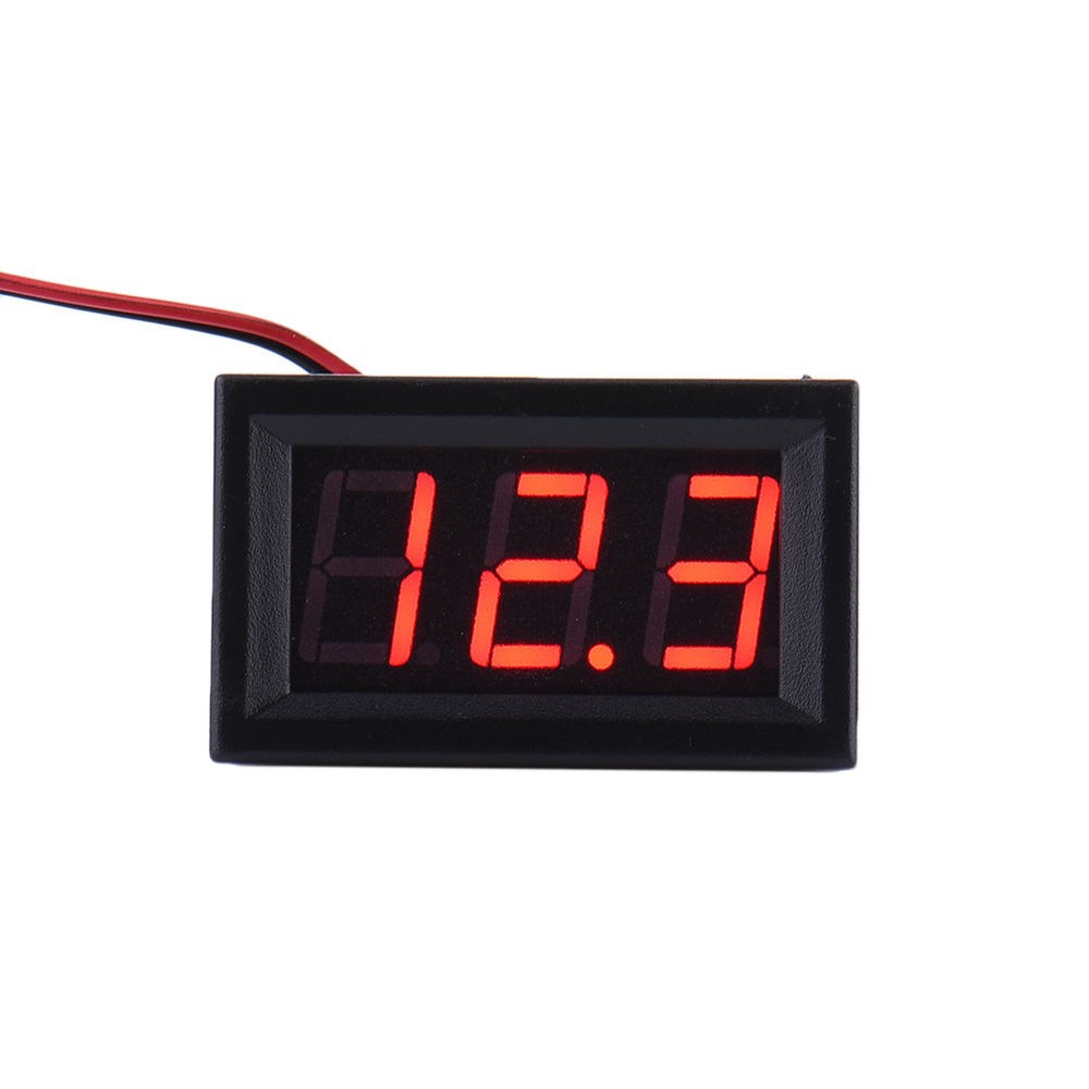 4.5-30V DC Two-Wire 0.56" Red Green Blue Panel Mount Digital Voltage Voltmeter