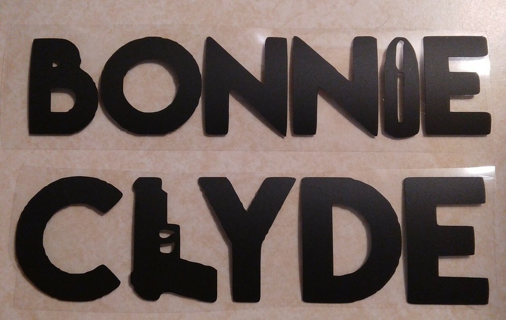 Bonnie And Clyde Decal