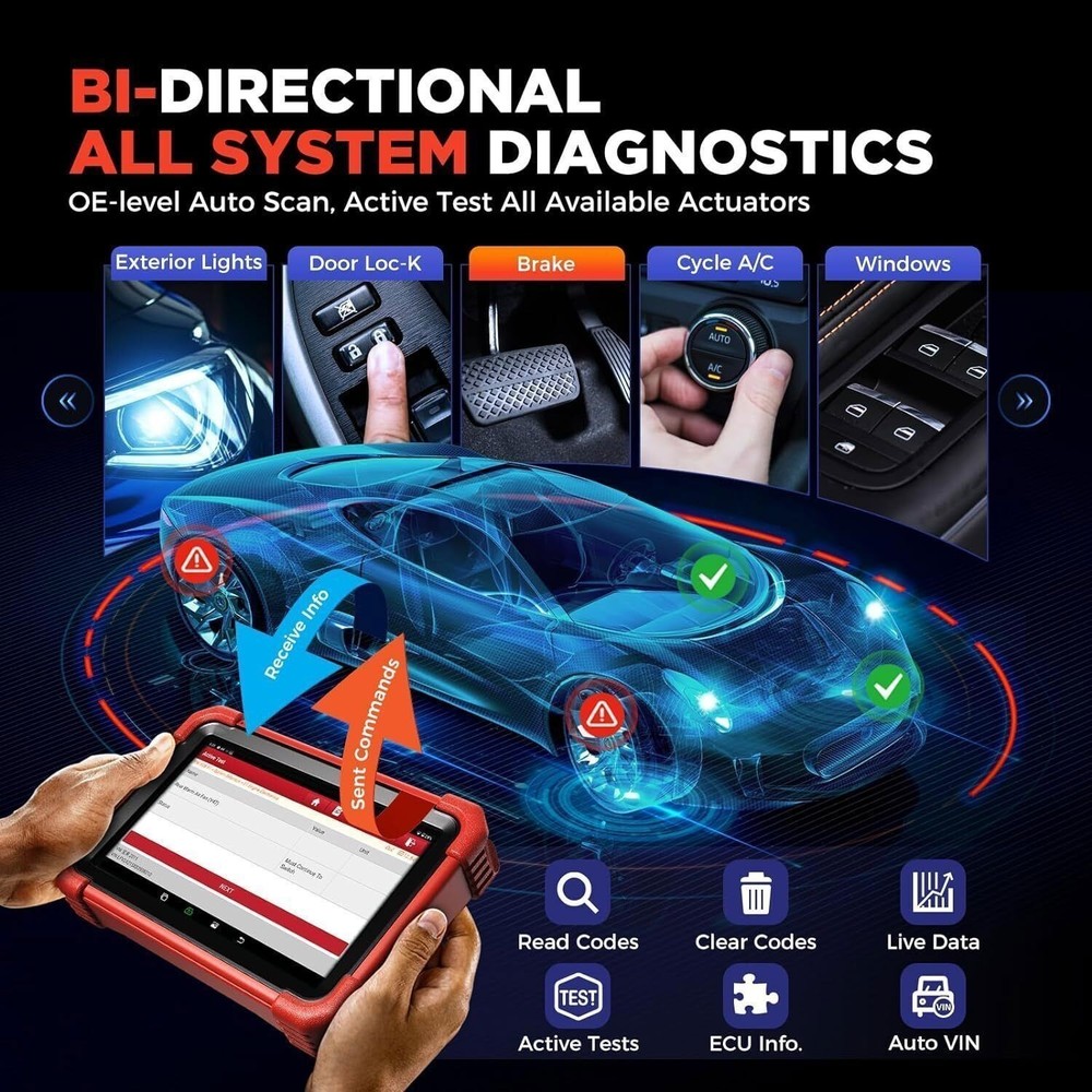 LAUNCH CRP919XBT Bidirectional Bluetooth Diagnostic Scanner ECU Reader
