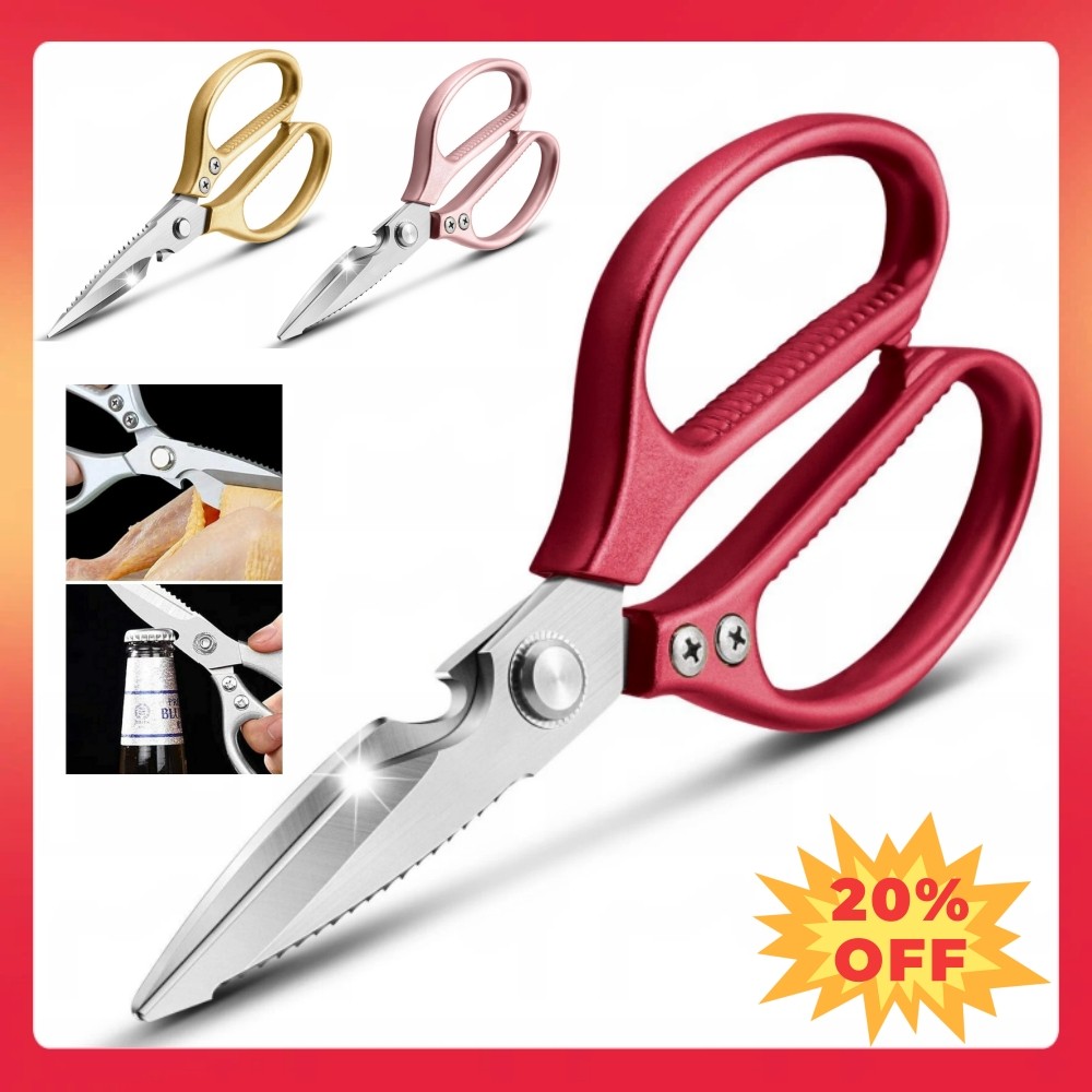 Kitchen Shears Multi-Function Kitchen Stainless Steel Scissors Heavy Duty Sharp
