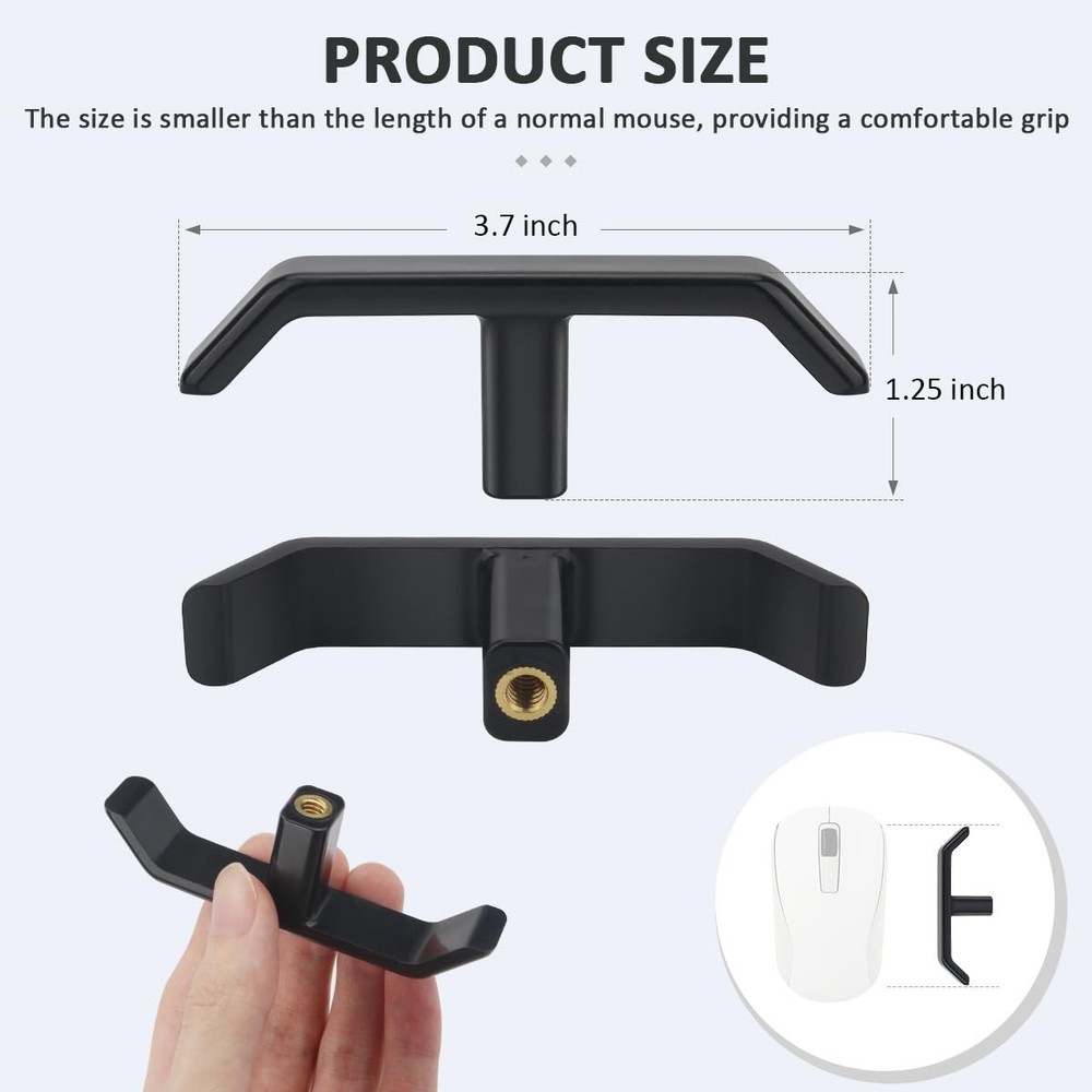 JIYIZO 2pcs RV Waste Valve Handle Replacement for Extension Black