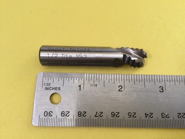 Roughing end mill cobalt 1/2" diameter Regal-Beloit