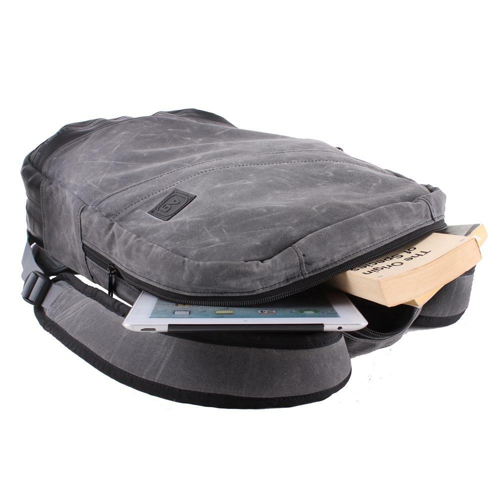 Alchemy Goods Recycled Grey Brooklyn Waxed Canvas Backpack