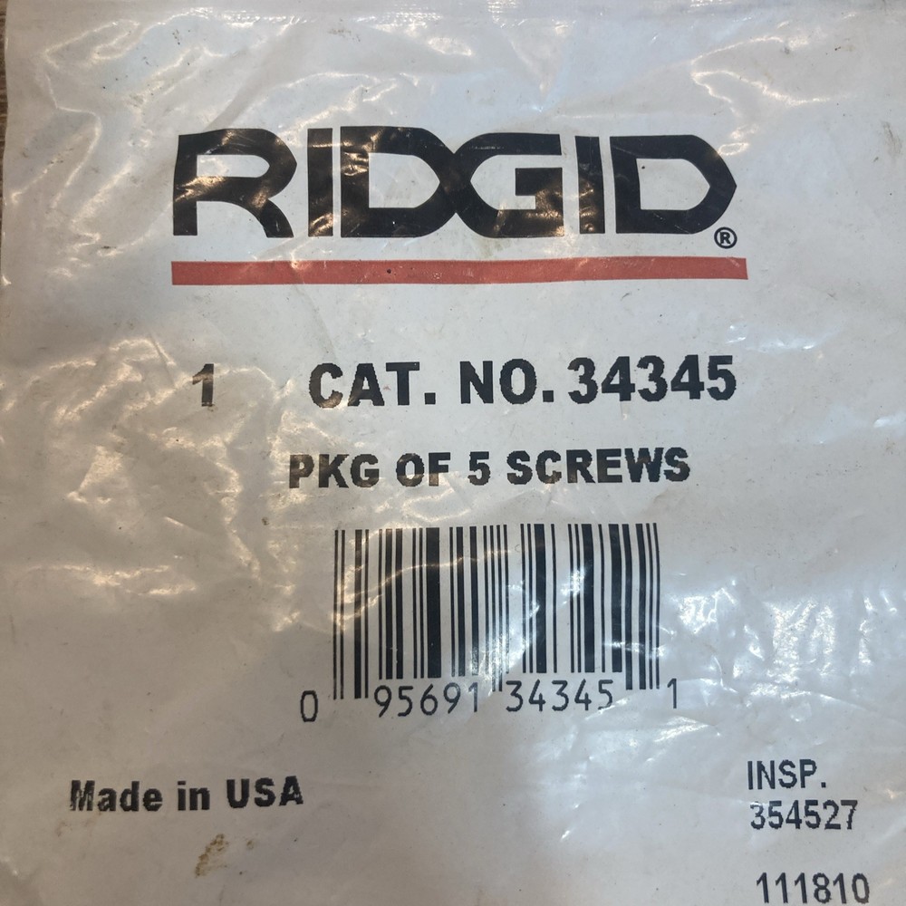 Ridgid 34345 E2020 Screw 5 Pack IN BULK NEW
