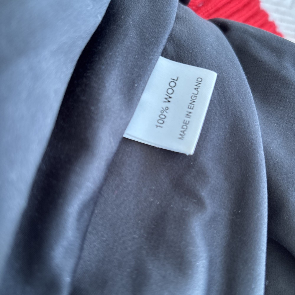 Denbigh Wind Stopper Pullover Mens Medium Blue Popover Golf 100% Wool Jacket