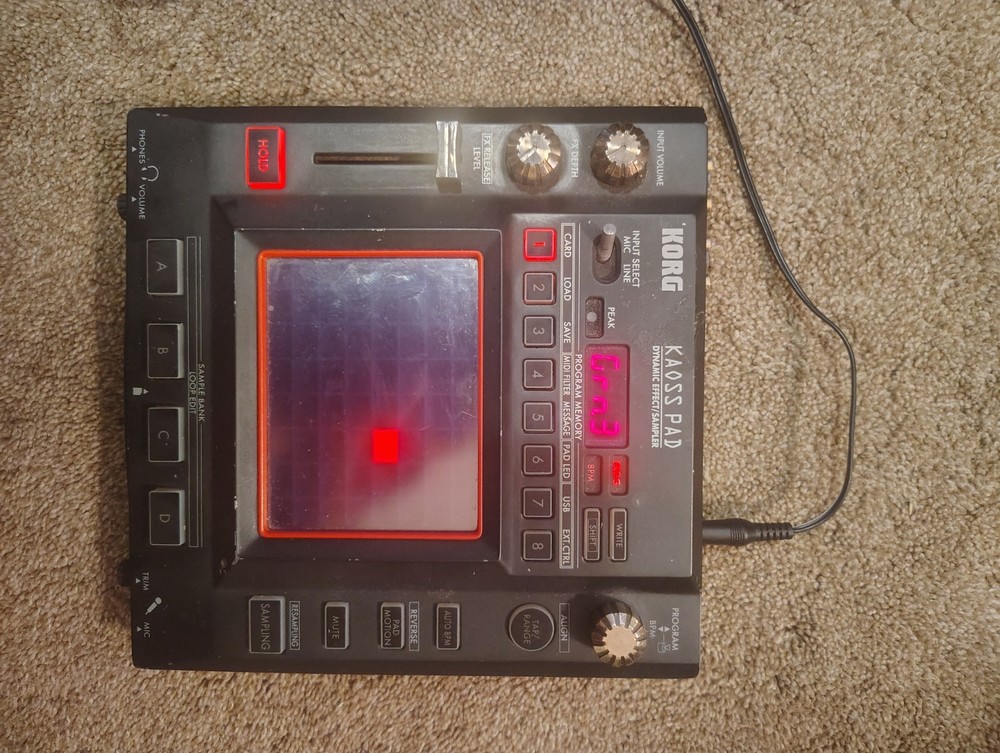 Korg KP3 Kaoss Pad Sampler & Effects Processor, 8 Pad Triggers, Built-in Effects
