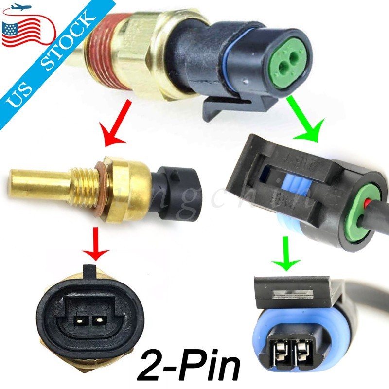 CTS Coolant Temperature Sensor Extension Harness For 2 Wire Water Temp LSX Plug