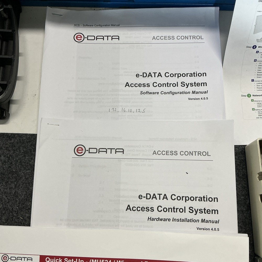 Lot of Kaba E-data Access Control Board System With Software Instructions AM524