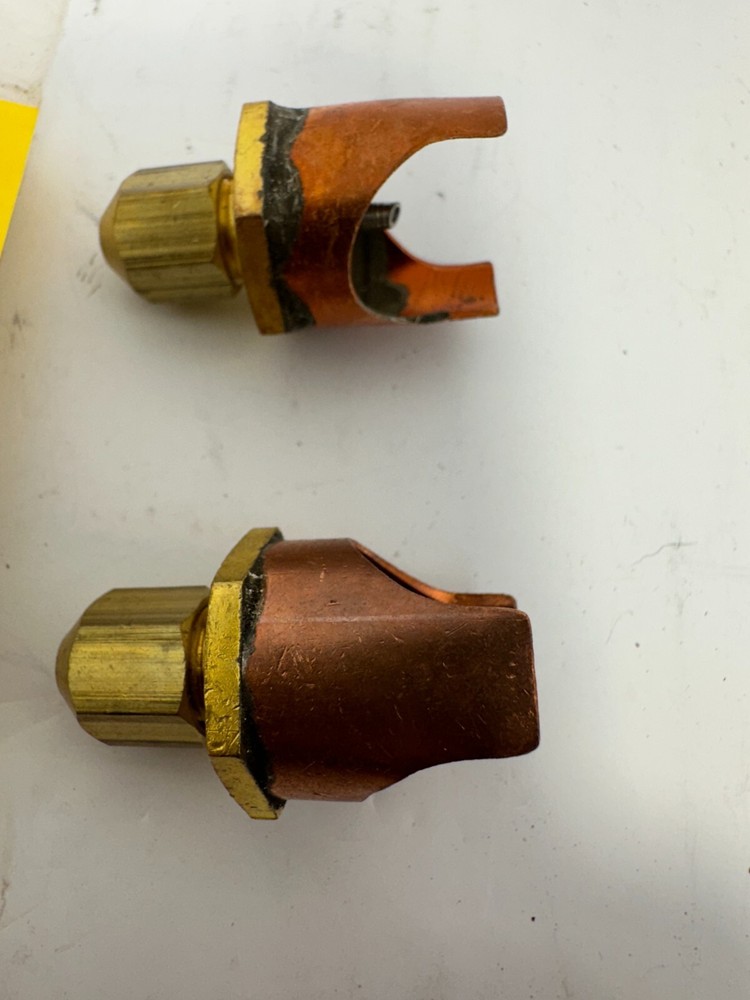 2pc C&D CD5534 Braze On Self Piercing Copper Saddle Valve