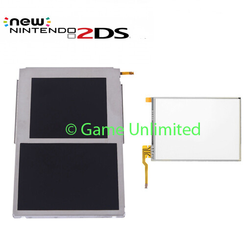 Nintendo 2DS LCD Screen Display Top + Bottom + Touch Digitizer