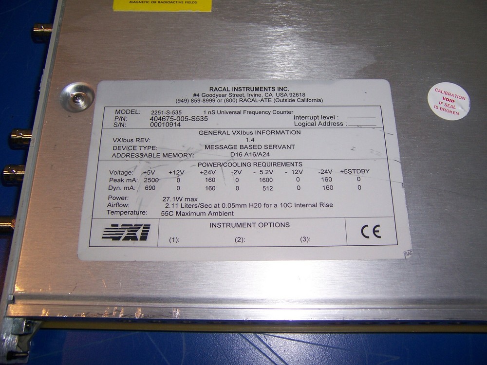 12834 racal 2251 counter/ timer